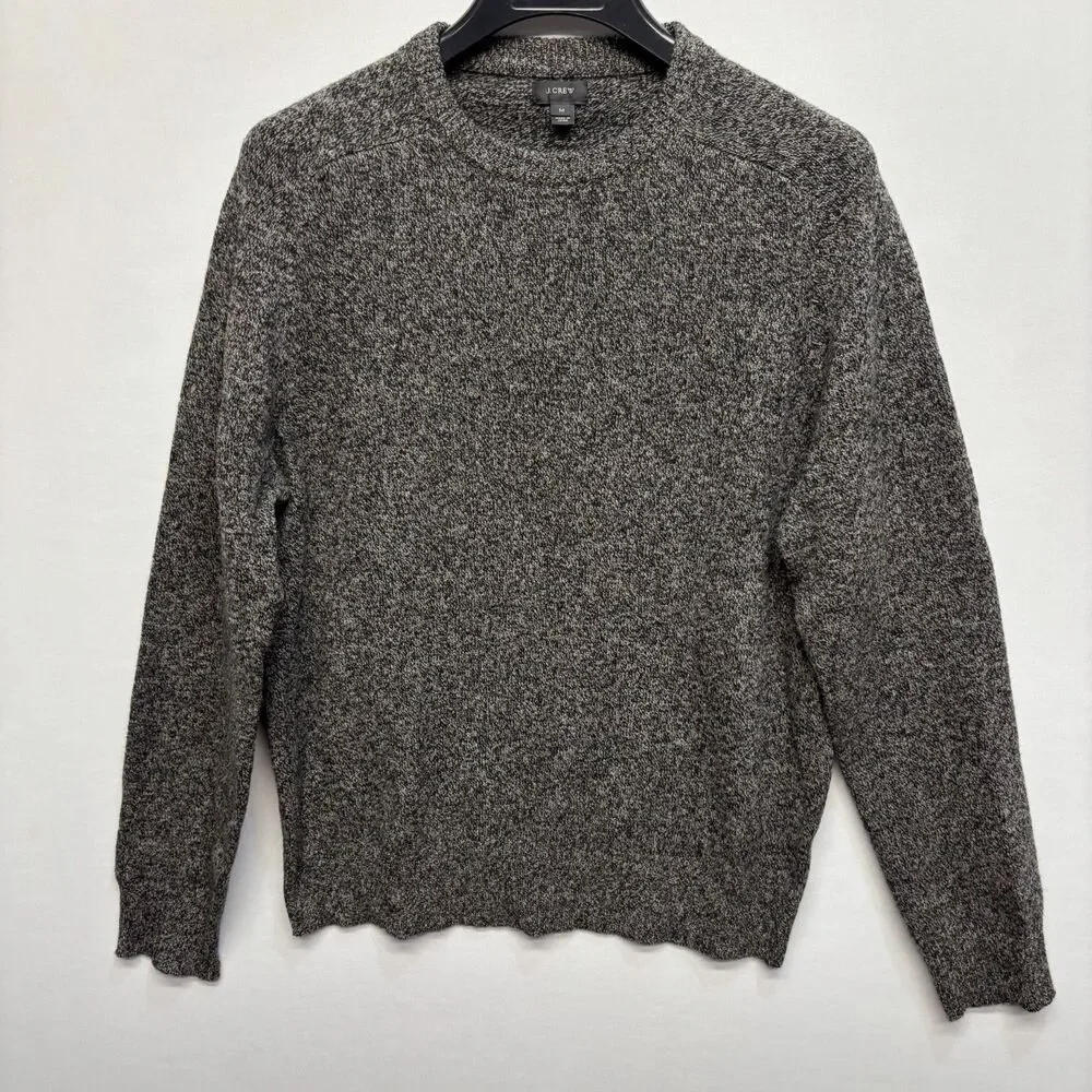 J. Crew Men 100% Lambswool Sweater Size Medium Crew Neck C120 -29